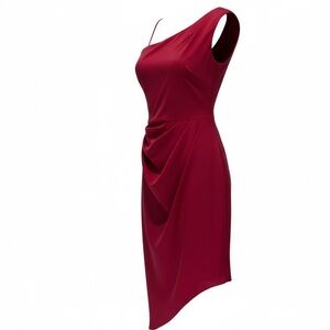 White House Black Market Asymmetrical Pink Dress